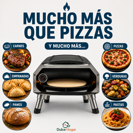 (PROMOCIÓN DE LA SEMANA) Horno Portátil a Gas con Piedra Giratoria y Puerta