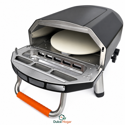 (PROMOCIÓN DE LA SEMANA) Horno Portátil a Gas con Piedra Giratoria y Puerta