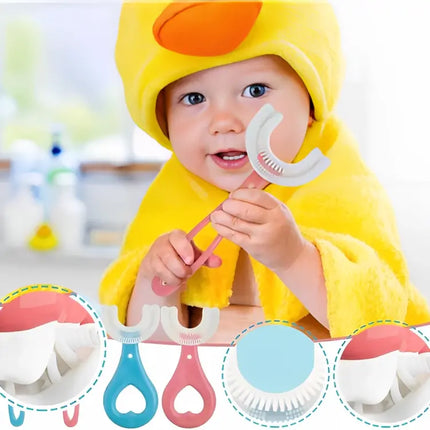 CEPILLO DE DIENTES EN U PARA NIÑOS🪥