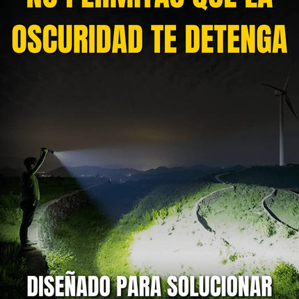 LINTERNA LED DE ALTA POTENCIA PARA ALUMBRAR A LARGA DISTANCIA