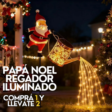 (COMPRÁ 1 Y LLEVATE 2) Papá Noel Regador Iluminado