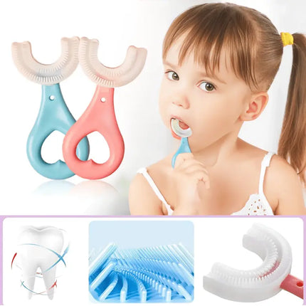 CEPILLO DE DIENTES EN U PARA NIÑOS🪥